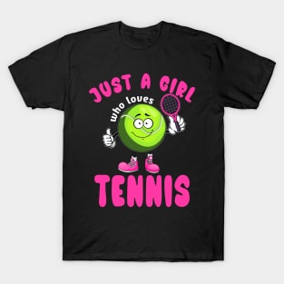 Just A Girl Who Loves Tennis T-Shirt